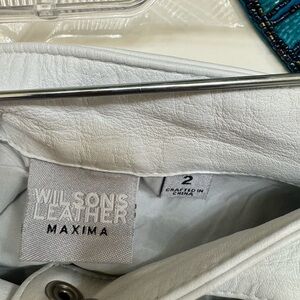 Wilsons Leather White Mini Skirt
